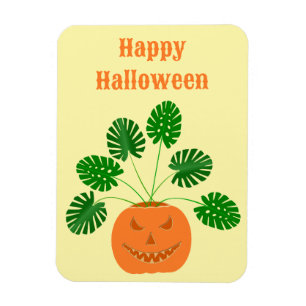 Imán Planta de Monstera de Halloween en Personalizado d