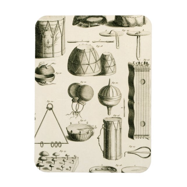 Imán Planta II: Instrumento de percusión antiguo y mode (Vertical)