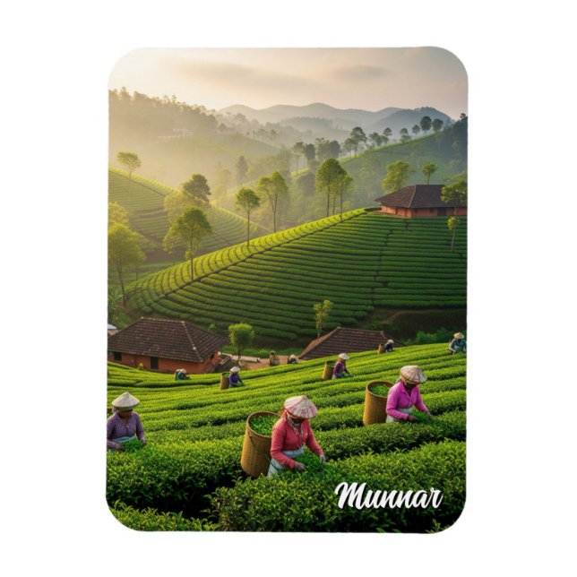 Imán Plantación de té Munnar Kerala India (Vertical)