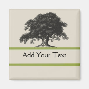 Imán Plantación del roble en verde