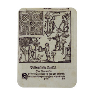 Imán Plantando árboles, "del jardinero holandés" por