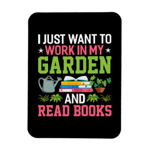 Imán Plantar Amante En Mi Gargen Y Leer Libros