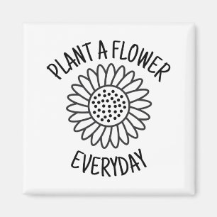 Imán Plantar Una Flor Cada Día