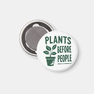 Imán Plantas Divertidas Antes que las Personas Arte de