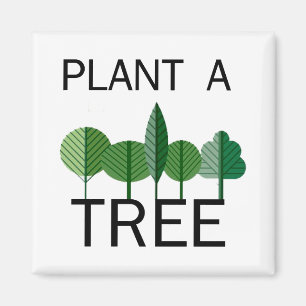 Imán ¡Plante un árbol! ¡Diseños de la ecología!