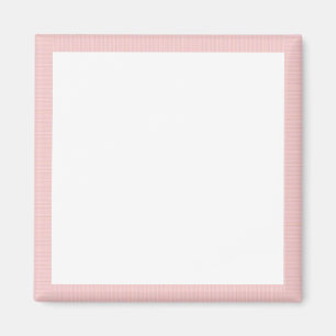 Imán Plantilla de borde de banda rosa fina de tela