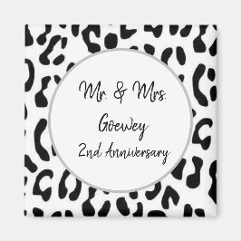 Imán Plantilla de celebración personalizada de Cheetah