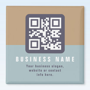 Imán Plantilla de código QR moderno editable Colores