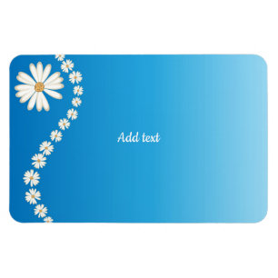 Imán Plantilla de diseño de Daisy Magnet de fotografía 