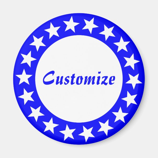 Imán Plantilla de estrellas de visión - 2 (Frente)