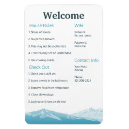 Imán Plantilla De Firma De Bienvenida De Airbnb Vrbo Im