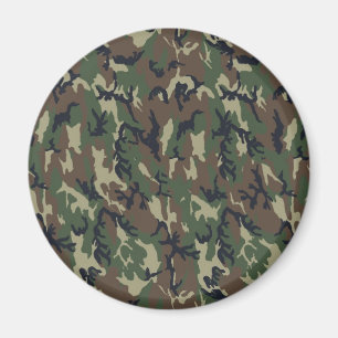 Imán Plantilla de fondo de camuflaje de Woodland
