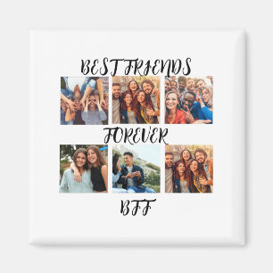 Imán Plantilla de foto personalizada de mejores amigos