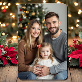 Imán Plantilla de fotografía de familia de navidades 4