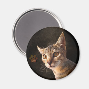 Imán Plantilla de fotografía de perro de gato de person