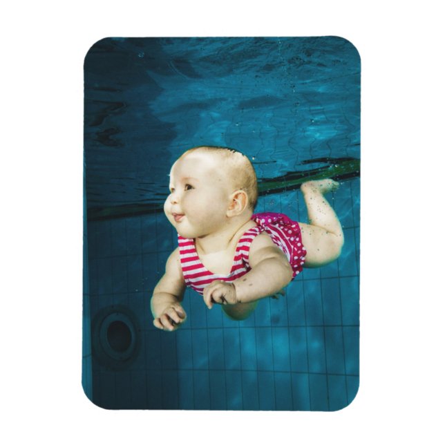 Imán Plantilla de Keepsake de la familia de fotos cree  (Vertical)