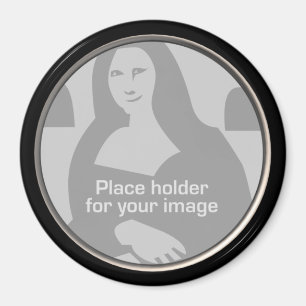 Imán Plantilla de marco de redondeo