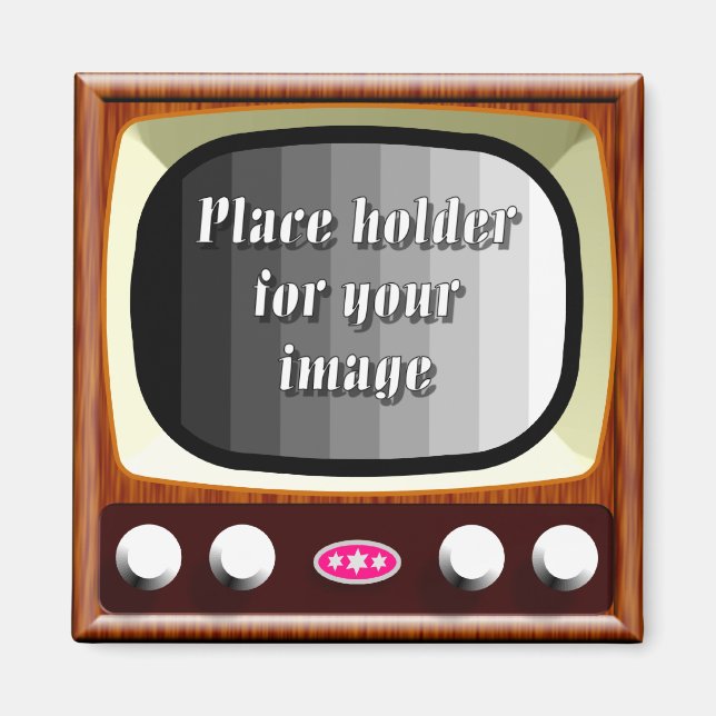 Imán Plantilla de televisión de los años 50 (Frente)