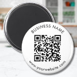 Imán Plantilla de texto de código QR de personalizado<br><div class="desc">Cargue un código QR, agregue texto y cree fácilmente su imán personalizado. Haga clic en EDITAR DISEÑO para agregar el color de fondo o para cambiar el color del texto. Puede TRANSFERIR este DISEÑO a otros productos de Zazzle y ajustarlo para que se ajuste a la mayoría de los artículos...</div>