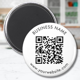 Imán Plantilla de texto de código QR de personalizado
