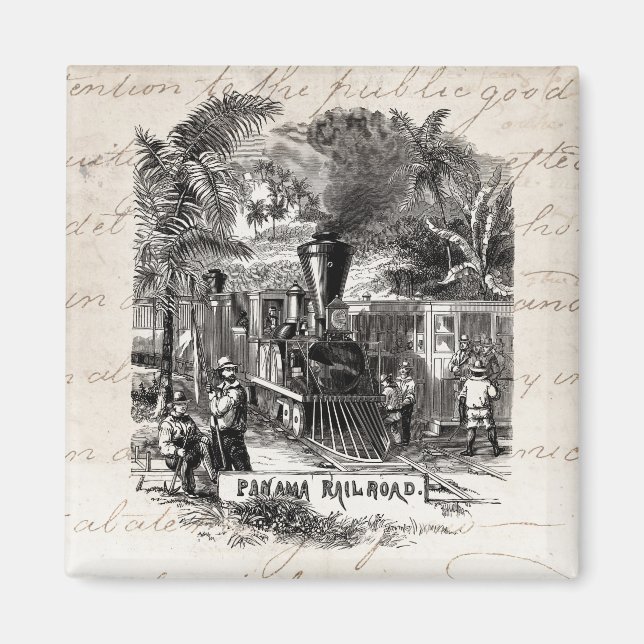 Imán Plantilla de tren ferroviario del canal de Panamá  (Frente)