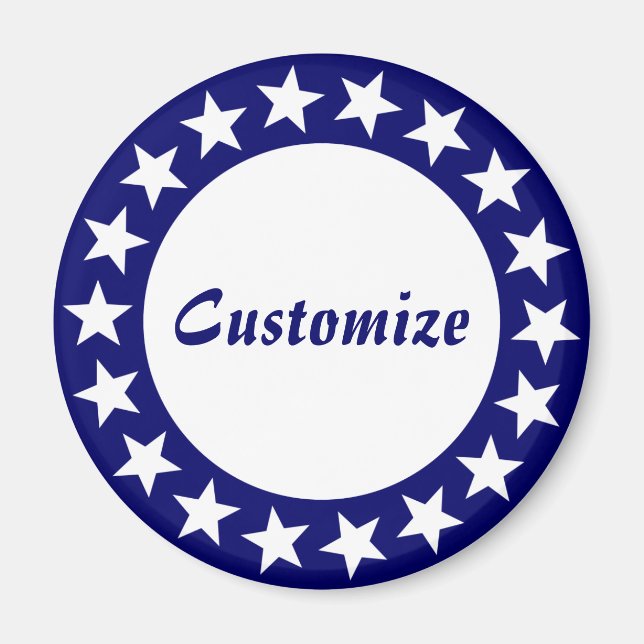 Imán Plantilla de ver estrellas (Frente)