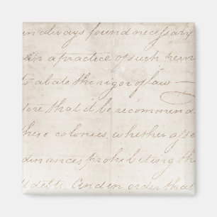 Imán Plantilla del texto de la antigüedad del pergamin