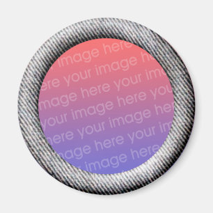 Imán Plantilla Denim (borde de marco de efecto 3d)