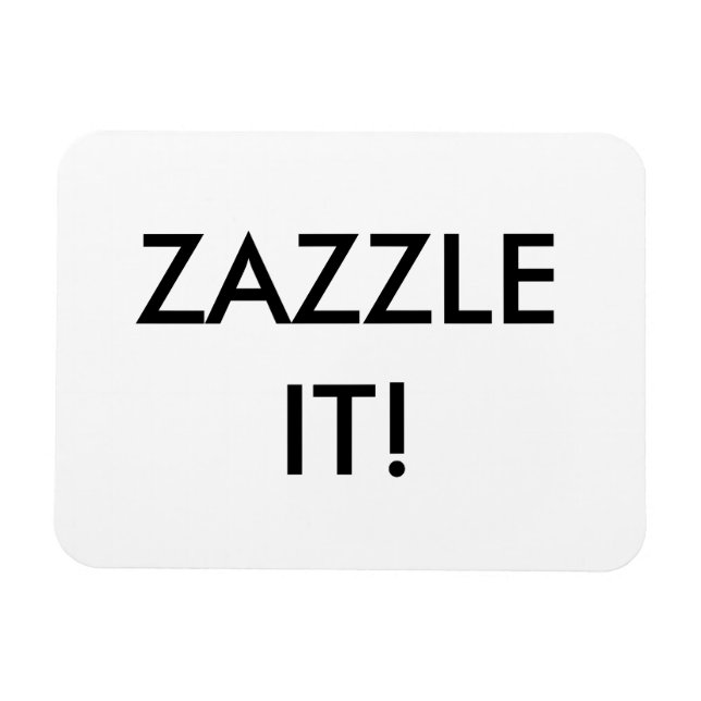 Imán Plantilla en blanco magnético flexible personaliza (Horizontal)