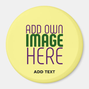 IMÁN PLANTILLA MODERNA DE TEXTO DE IMAGEN AMARILLA DE P