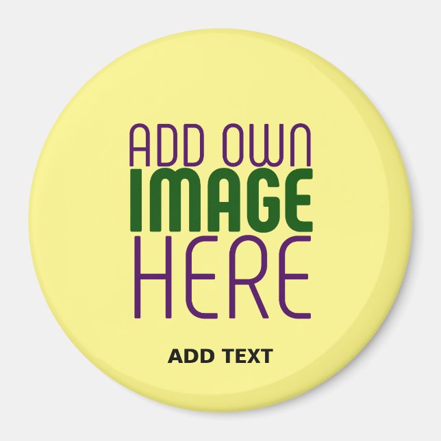 IMÁN PLANTILLA MODERNA DE TEXTO DE IMAGEN AMARILLA DE P (Frente)