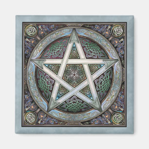 Imán Plata Pentacle Square Magnet