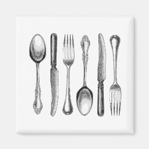 Imán plata vintage moderna