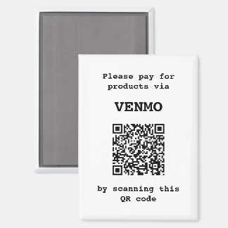 Imán Plataforma de pago personalizable código QR