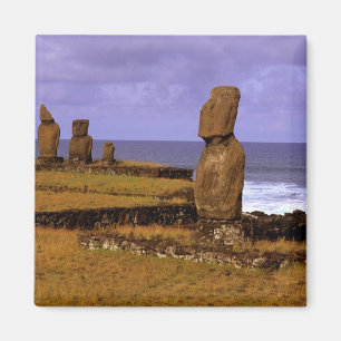 Imán Plataforma Tahai Estatua Moai Abstractos Pascua