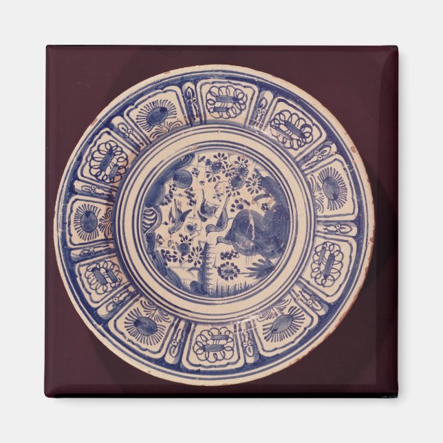 Imán Plato azul, derivado de una exportación tardía de  (Frente)
