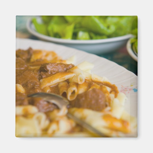 Imán plato de pasta, Istria, Croacia, Europa del Este, (Frente)