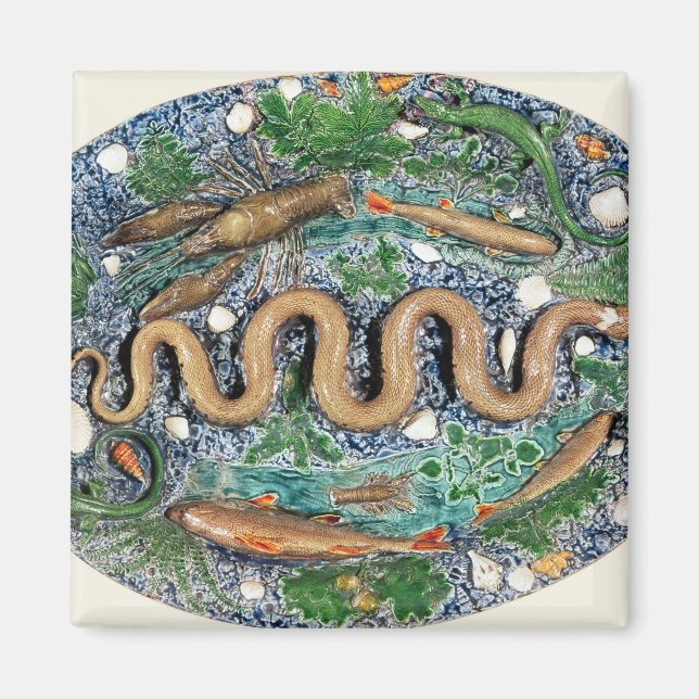 Imán Plato oval grande moldeado en relieve (Frente)