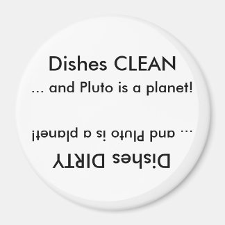Imán Platos LIMPIOS o sucios... y Plutón es un planeta!