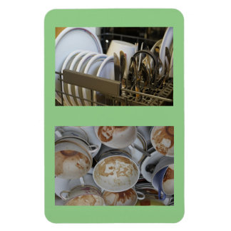 Imán Platos limpios/sucios de 4" x 6" Sin lavavajillas
