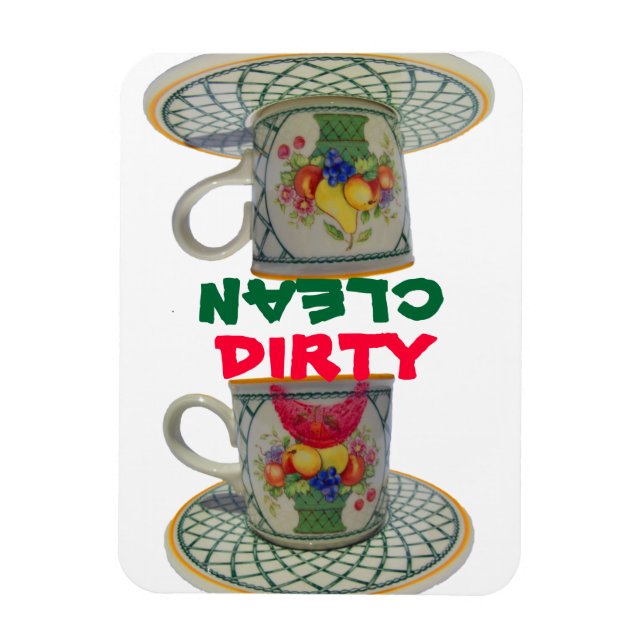 Imán Platos sucios y limpios (Vertical)