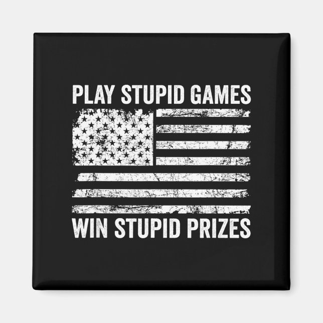 Imán Play Stud Games Win Stud Prizes - Sarcastic Usa Fl (Frente)