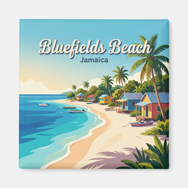 Imán Playa Bluefields Jamaica (Frente)