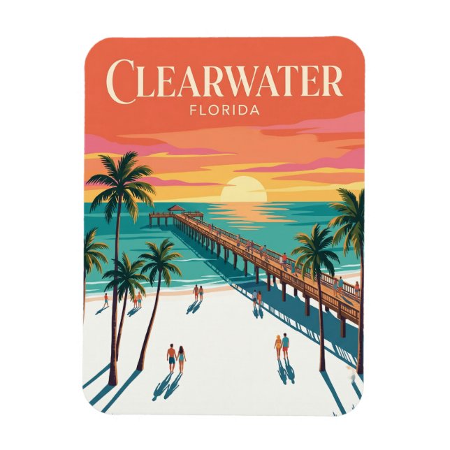 Imán Playa Clearwater EE. UU. (Vertical)