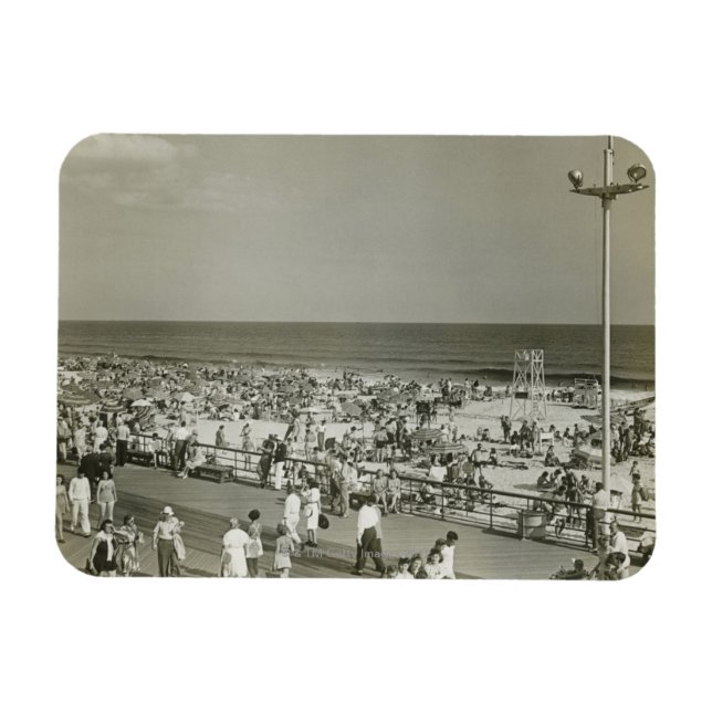 Imán Playa concurrida (Horizontal)