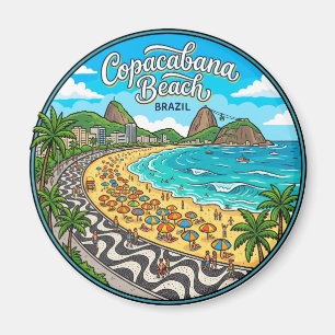 Imán Playa Copacabana Brasil