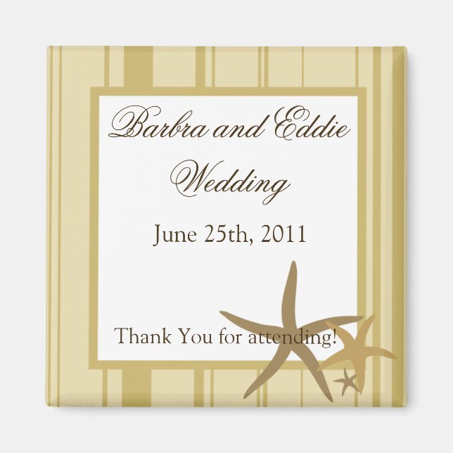 Imán Playa de arena de 2"x2" Favnet Magnet (Frente)