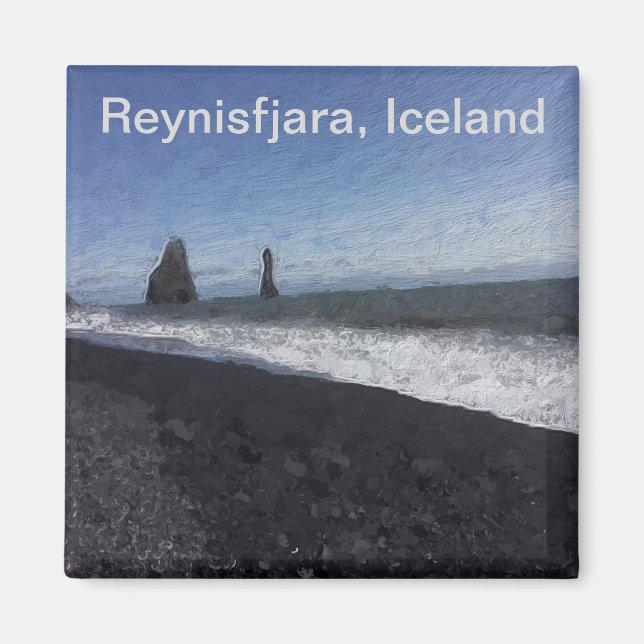 Imán Playa de arena negra, Islandia (Frente)