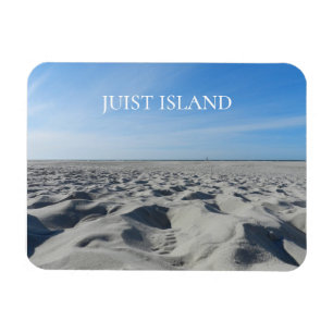 Imán Playa de arena, vatios, isla de Juist, Frisia orie