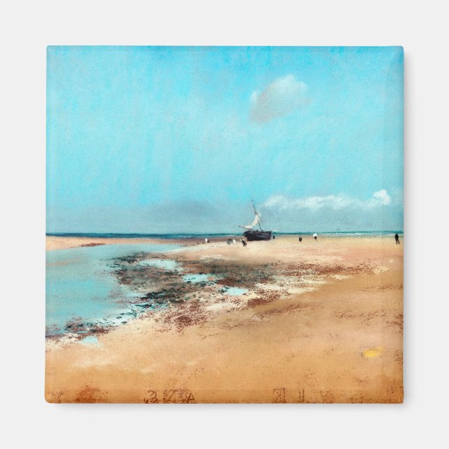 Imán Playa de baja marea (boca del río), Edgar Degas (Frente)